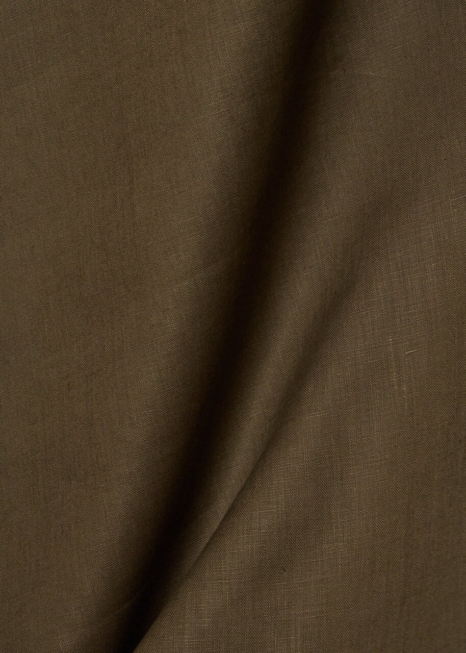 1 Yard Earth Pure Linen Fabric Stone Washed Midweight 54 Inches Wide